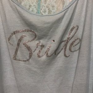 Bride top with jewel and lace